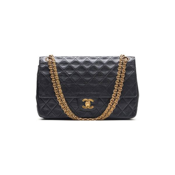 mgay8qoqgpd67 1 Chanel Matelasse Straight Flap Chain Shoulder Bag Black