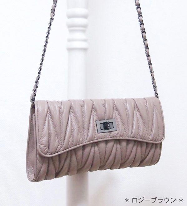 miu rosy 1 Geniune Leather Chain Bag