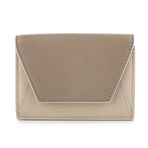 mnpfmo0056u1zo431 1 Marni Trifold Wallet Color Block Beige