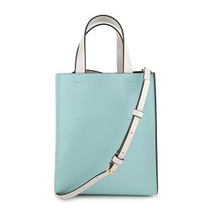 mnshmp0039y0zo304 1 Marni Shoulder Bag Museo Light Blue Orange