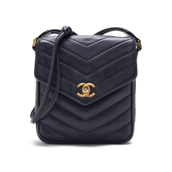 mpnywjqerlo3p 1 Chanel V Stitch Flap Lambskin Black Gold