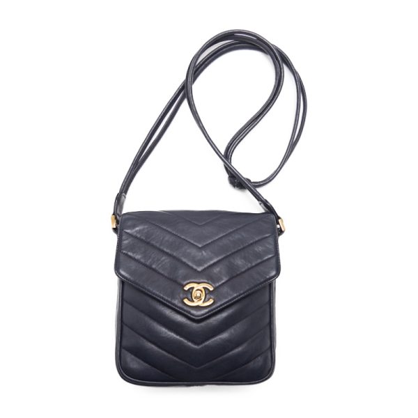 mpnywjqerlo3p 6 Chanel V Stitch Flap Lambskin Black Gold