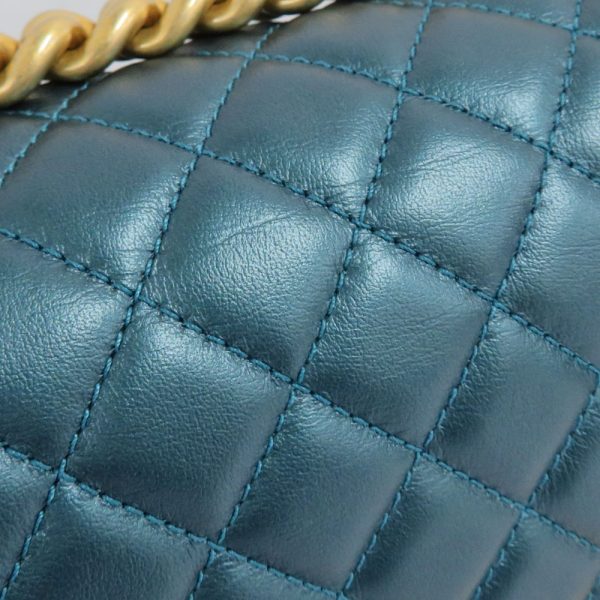 n2309 05 303217sh 05 Chanel Boy Chanel Chain Shoulder Bag Calfskin Blue