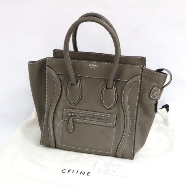 n2406 05 304327ht 03 Celine Luggage Micro Shopper Suri Leather