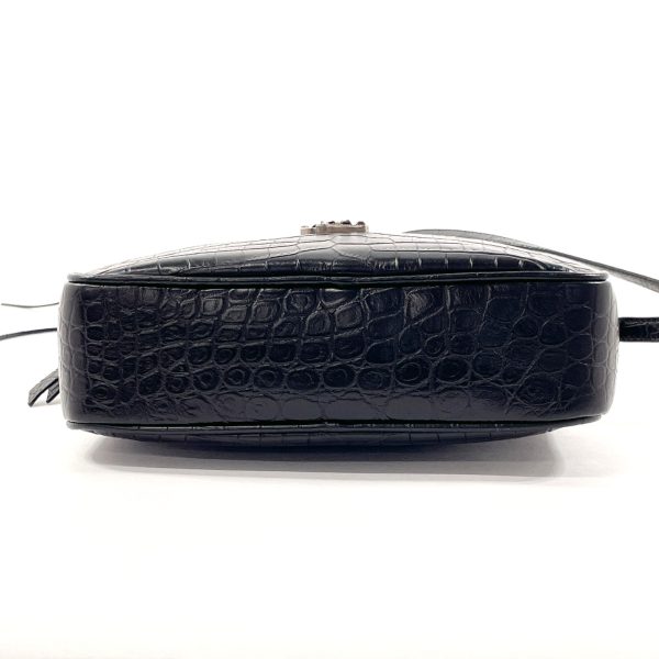 n4054740 4 Saint Laurent Lou Camera Bag Croco Embossed Black