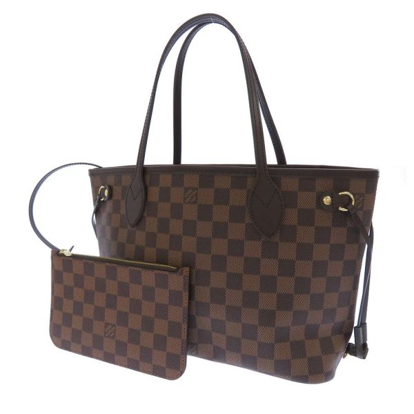 n41359 01 Louis Vuitton Damier Ebene Neverfull PM Tote Bag Red