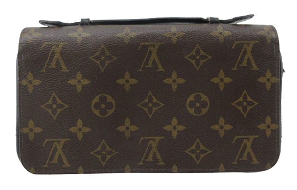 n47303 1 Louis Vuitton Zippy XL Monogram Macassar Long Wallet Brown x Black