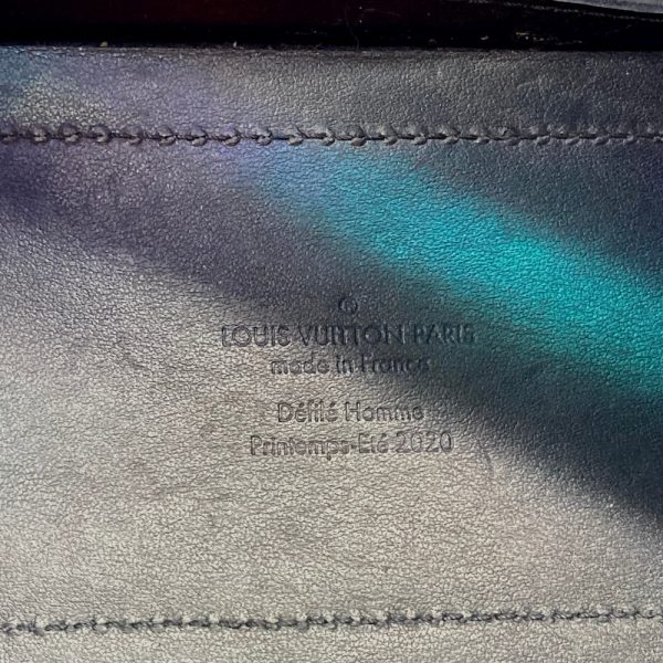 o 220215 5 9 Louis Vuitton Soft Trunk Monogram Prism Shoulder Bag Hologram Black