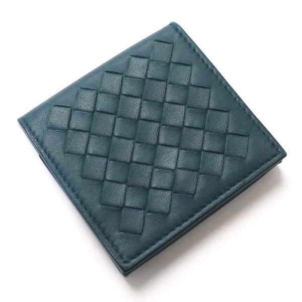 o23 0627 7 1 Bottega Veneta Intrecciato Coin Case Blue Gray Bordeaux