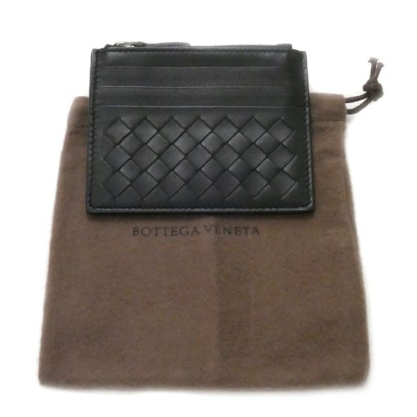 o23 0827 10 7 Bottega Veneta Intrecciato Card Case Dark Navy