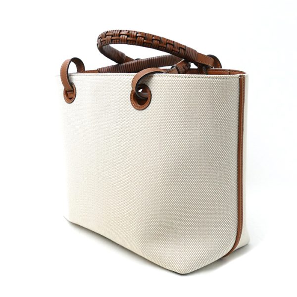 o23 1227 3 2 Loewe Anagram Tote Bag Small Ecru Tan