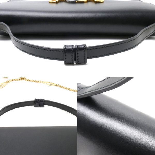 o23 1227 5 1233 Gucci Zumi Chain 2Way Shoulder Bag Black