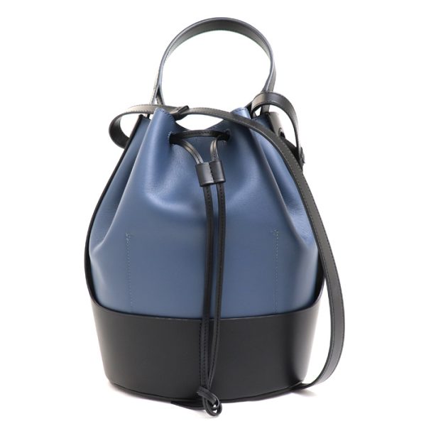 o24 0227 11 1 Loewe Balloon Medium 2Way Shoulder Bag Navy Black