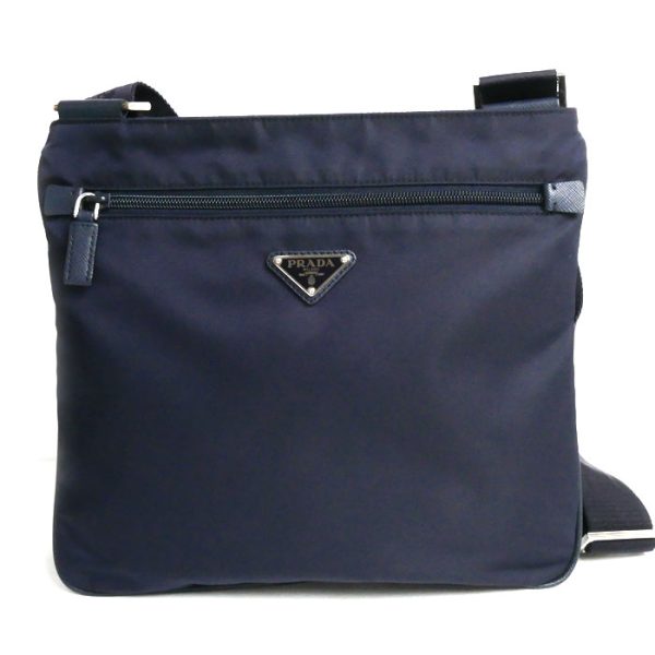 o24 0527 26 1 Prada Tessuto Shoulder Bag Navy