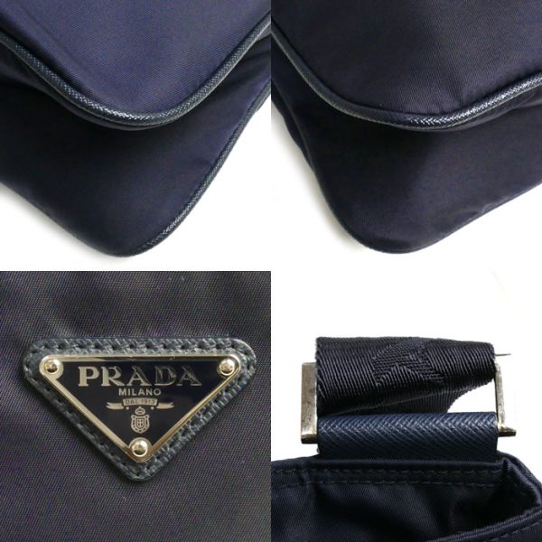 o24 0527 26 5 Prada Tessuto Shoulder Bag Navy