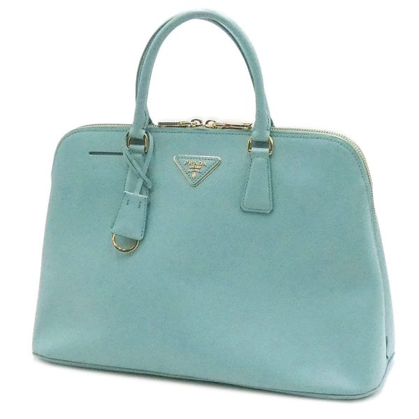 oj10071 1 Prada Saffiano Lux Handbag Mint Blue Green Gold