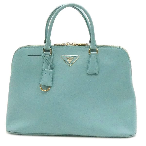 oj10071 Prada Saffiano Lux Handbag Mint Blue Green Gold