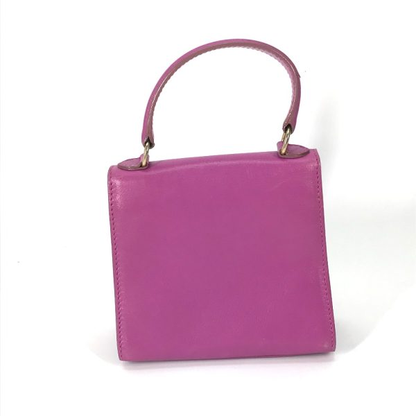 or 240116 15 2 Celine Mini Vintage Handbag Leather Purple