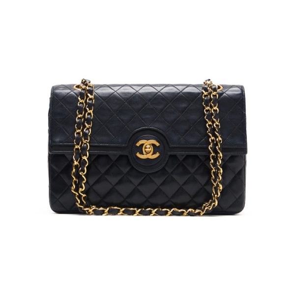 orbx1lwqglpoj 1 Chanel Matelasse Flap Chain Shoulder Bag Black