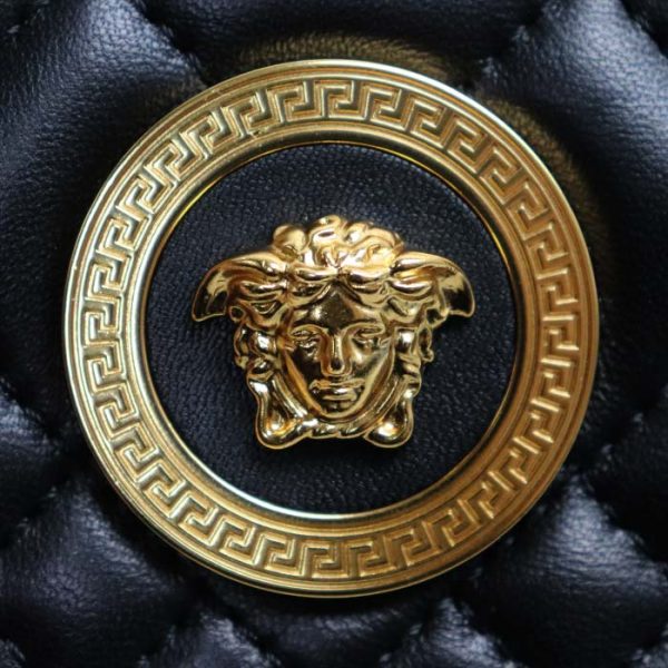 ot24 0217 7 223 VERSACE Medusa Icon Mini Chain Bag Black