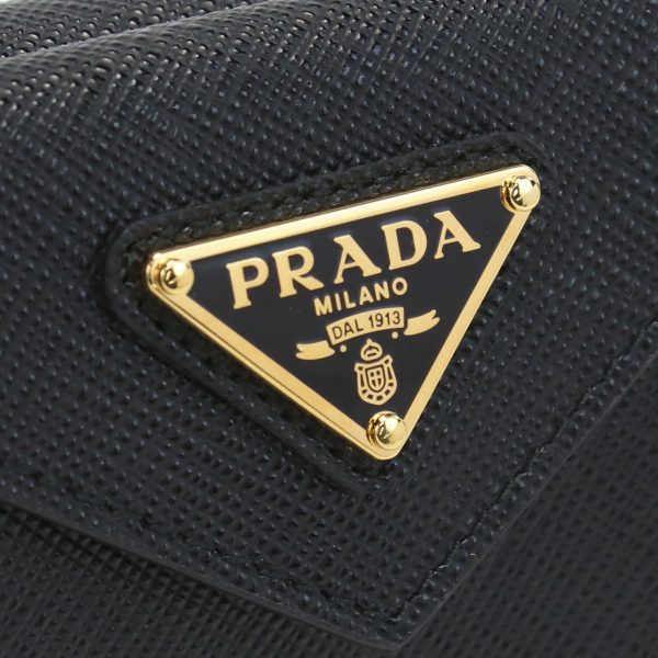 pra1mh021051 2 Prada Tri fold wallet with coin purse NERO Black