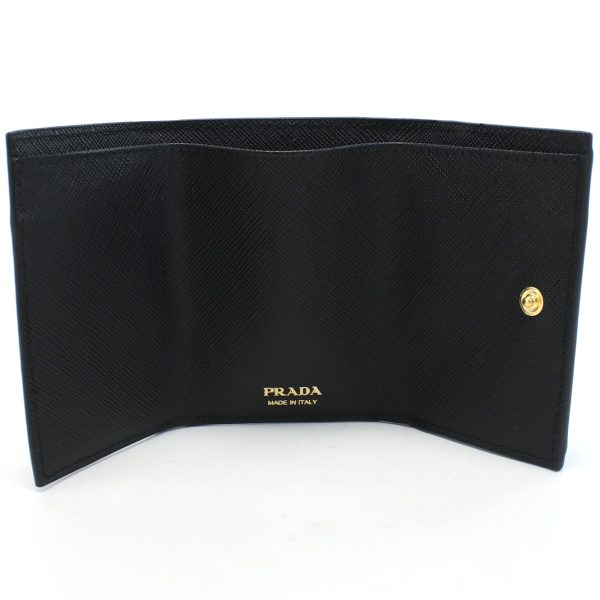 pra1mh021051 3 Prada Tri fold wallet with coin purse NERO Black