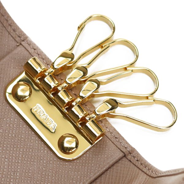 pra1pg004081 5 Prada 4 Key Case CIPRIA Beige