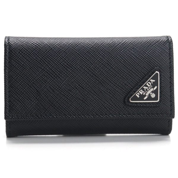 pra2pg22203 q Prada Key Case Saffiano NERO Black