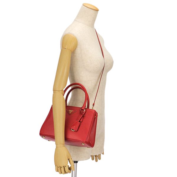 prd 1ba896slufuoco 4 Prada 2WAY Handbag Tote Shoulder Crossbody Fire Red