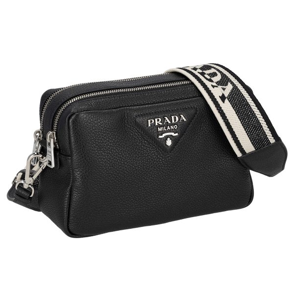 prd 1bh082vds3oner Prada Mini Bag Shoulder Crossbody Clutch Black