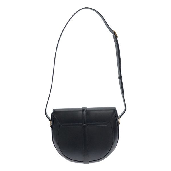 q18l4j6r48y4 2 Celine 16 Saise Bouzas Leather Shoulder Bag Black