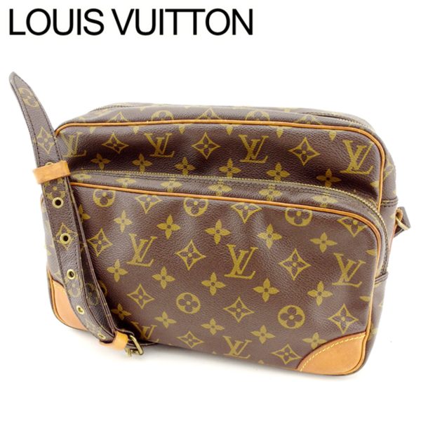 r924 Louis Vuitton Nile Monogram Crossbody Shoulder Bag Brown