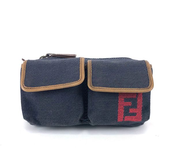 ra6306 1 Fendi Denim Waist Bag Multicolor