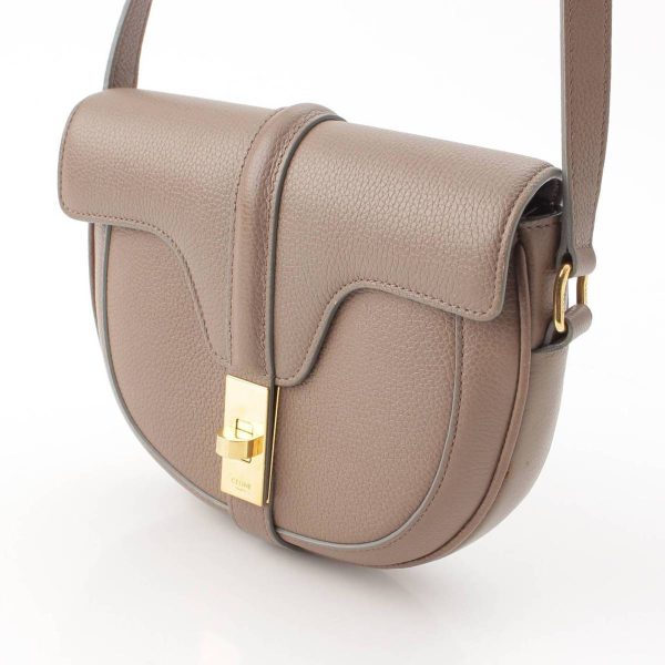 re cel sh w 00346 1 Celine Small Bouzas 16 Saise Shoulder Bag Greige