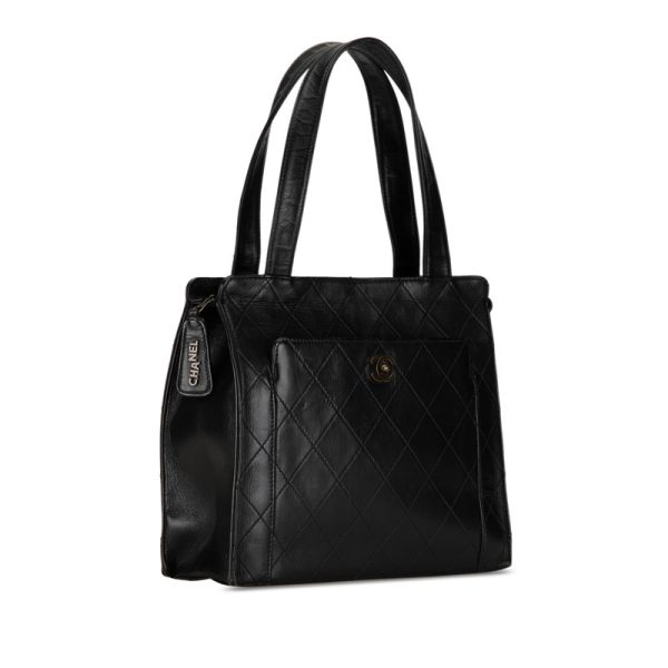 rhbpldbau1rorfhn 2 Chanel Matelasse Cocomark Handbag Tote Bag Black