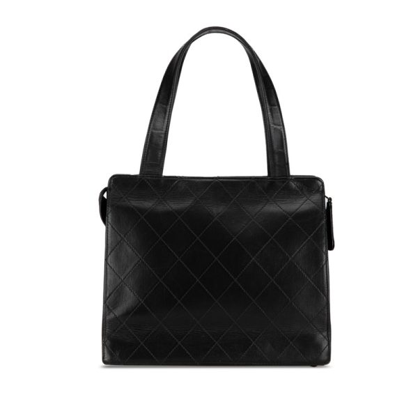 rhbpldbau1rorfhn 3 Chanel Matelasse Cocomark Handbag Tote Bag Black