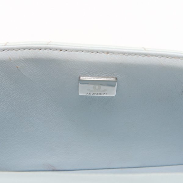 rx829yyrej3y 12 CHANEL V Stitch 255 Shoulder Bag Calfskin Light Blue