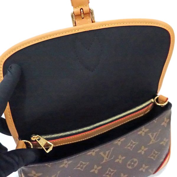 s2406 06 504469ti 01 Louis Vuitton Monogram Diane NM PM 2way Bag Brown