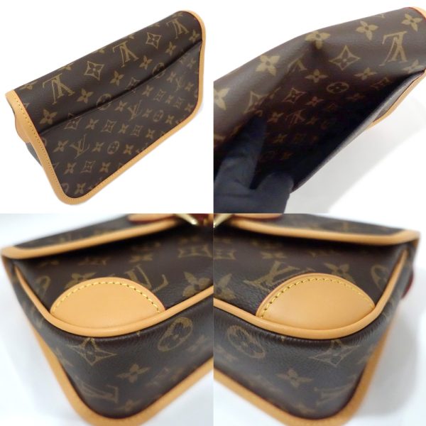 s2406 06 504469ti 05 Louis Vuitton Monogram Diane NM PM 2way Bag Brown