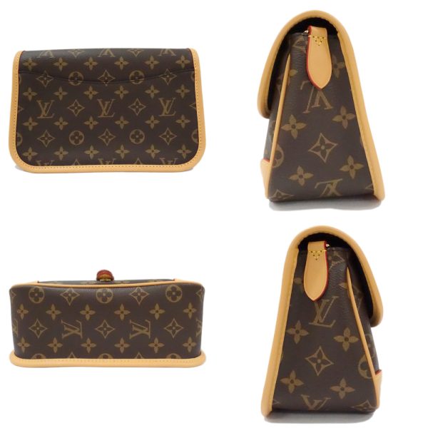 s2406 06 504469ti 06 Louis Vuitton Monogram Diane NM PM 2way Bag Brown