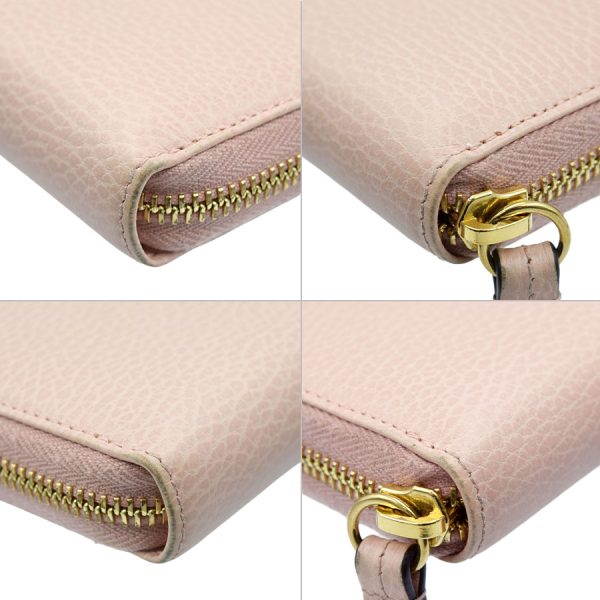 s341023 01 09 Gucci Petit GG Marmont Zip Around Wallet Pink