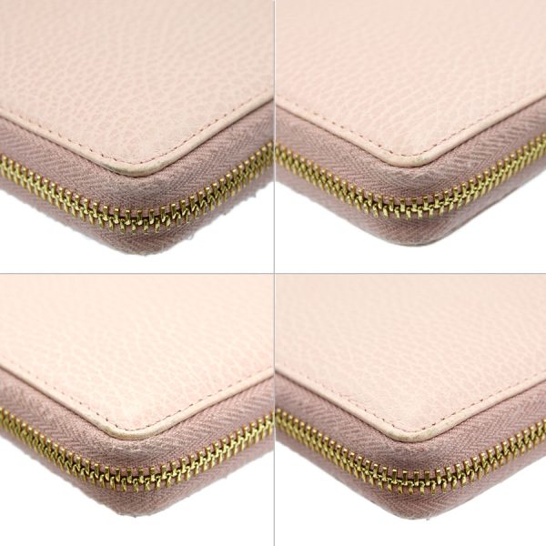 s341023 01 10 Gucci Petit GG Marmont Zip Around Wallet Pink