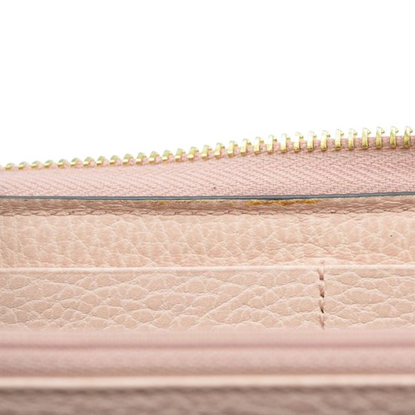 s341023 01 13 Gucci Petit GG Marmont Zip Around Wallet Pink