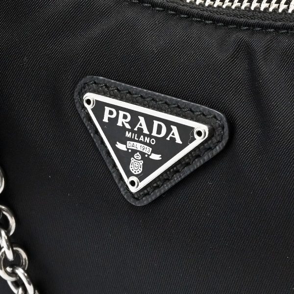 s350625 02 10 Prada Re Nylon Bag Shoulder 2WAY Black