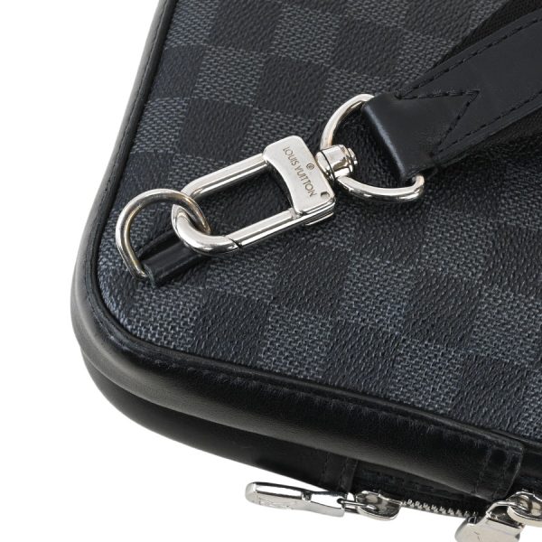 s350712 03 11 Louis Vuitton Amazon Sling Shoulder Bag Black