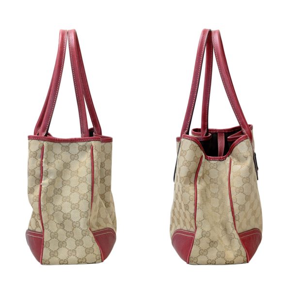 s350805 19 04 Gucci Princy Medium Tote Sherry Line Beige Red