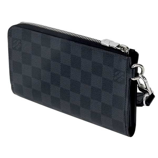 s351104 01 06 Louis Vuitton Zippy Dragonne Long Wallet Black