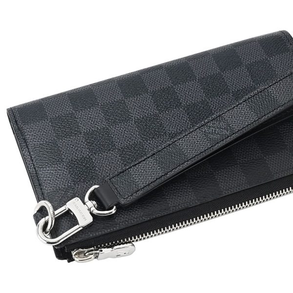 s351104 01 11 Louis Vuitton Zippy Dragonne Long Wallet Black