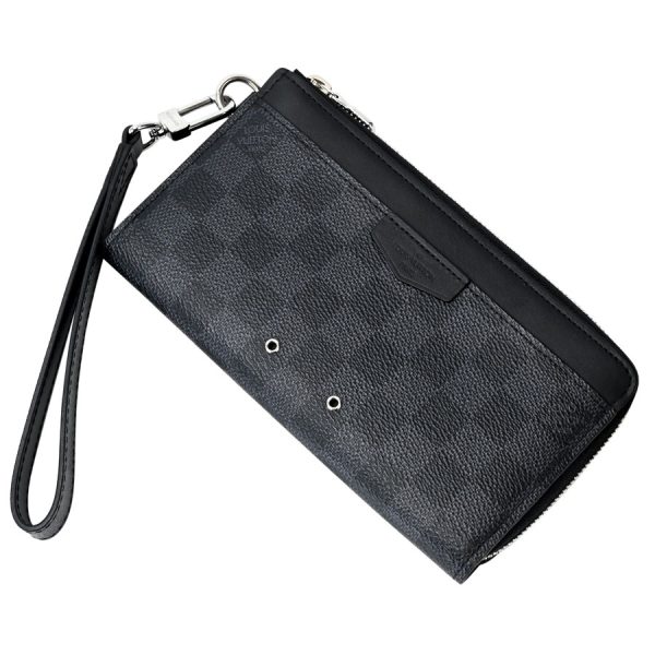 s351104 01 15 Louis Vuitton Zippy Dragonne Long Wallet Black