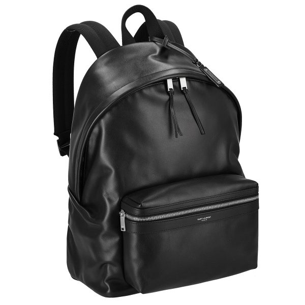 sal 534967ay3f1000 Saint Laurent Backpack Genuine Leather Rucksack Black